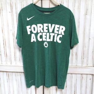 Nike, Boston Celtics t-shirt. Medium and shot glass